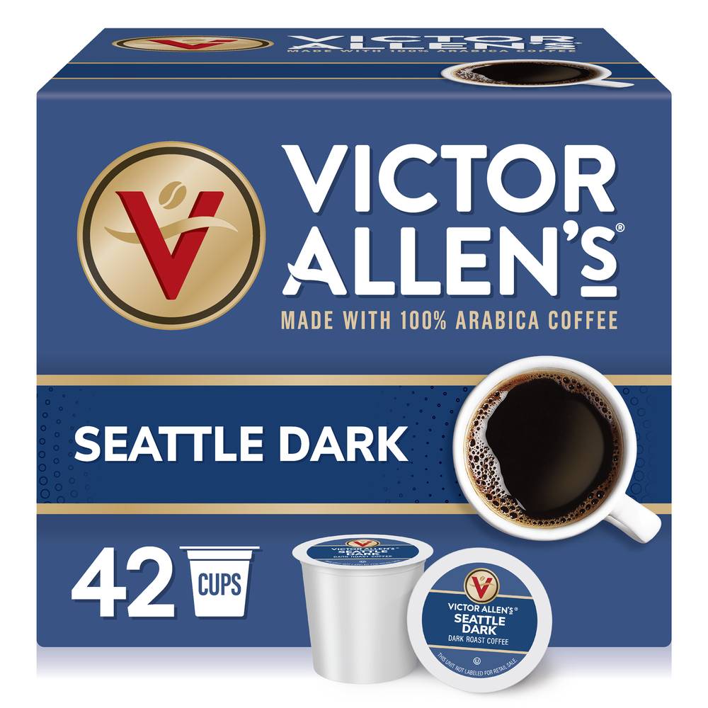 Victor Allen's Coffee Seattle Dark Dark Roast Coffee (42 x 8.07 g)