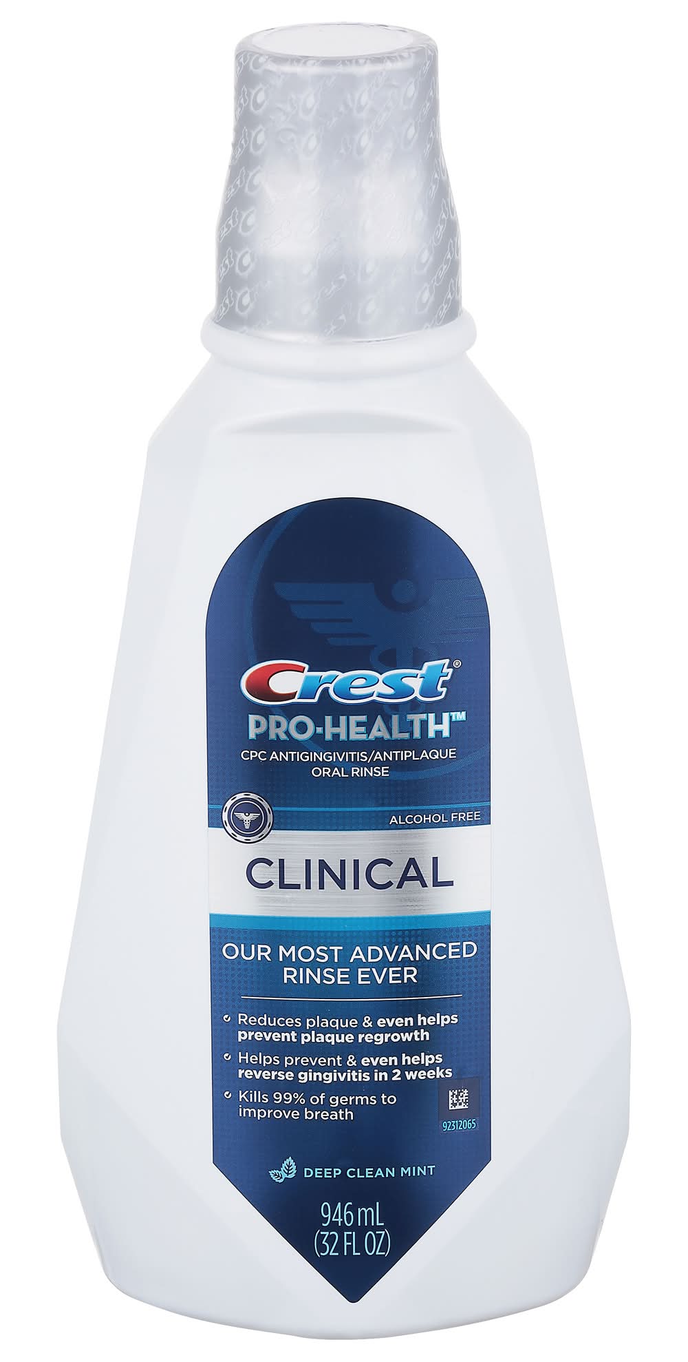 Crest Clinical Deep Clean Mint Mouthwash (32 fl oz)