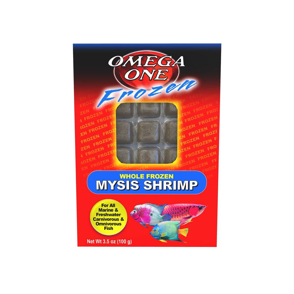 Omega One Frozen Mysis Shrimp Fish Food (3.5 oz)