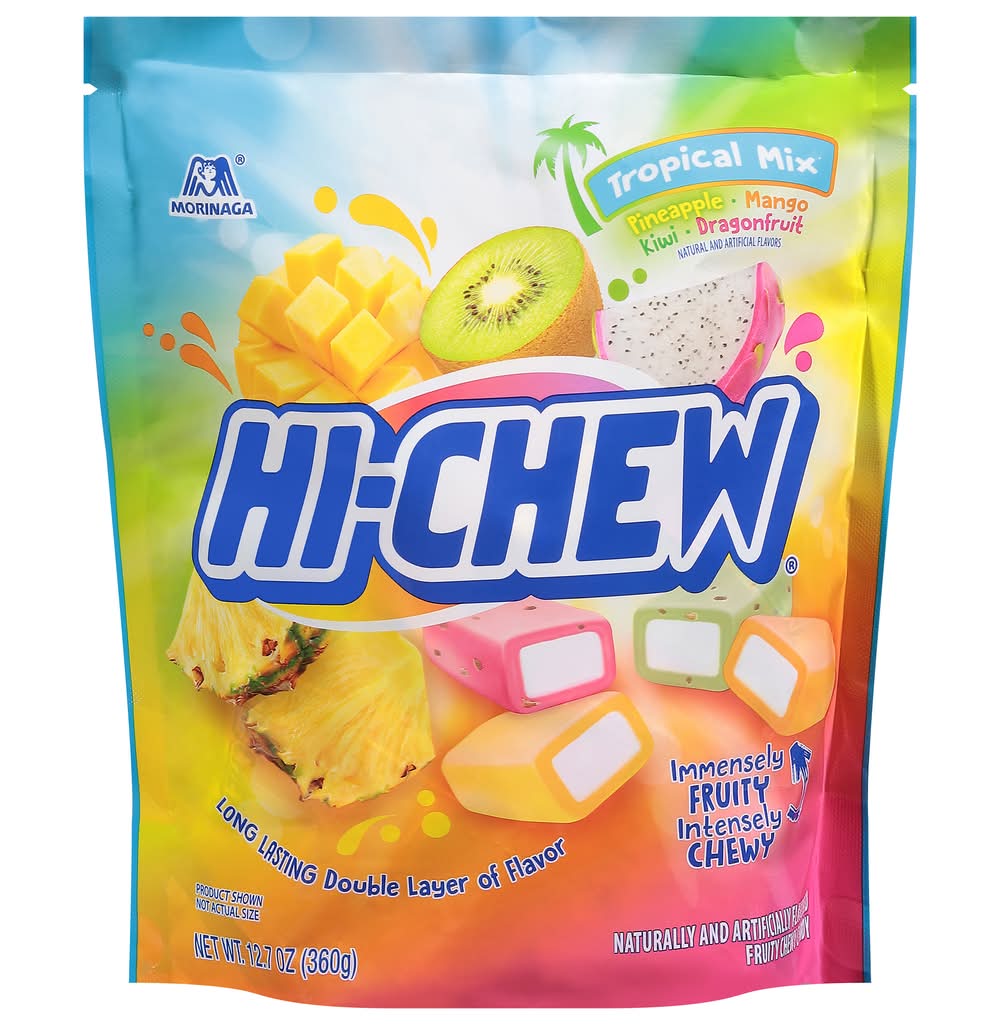 Hi-Chew Immensely Fruity Intensely Chewy Candy, Kiwi Pineapple Mango (12.7 oz)
