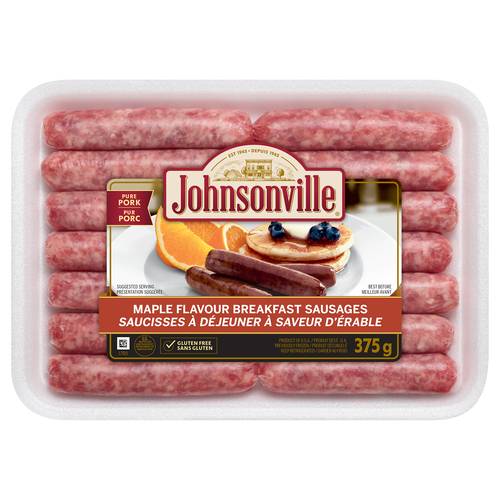 Johnsonville Gluten-Free Frozen Breakfast Sausage Maple 375 g