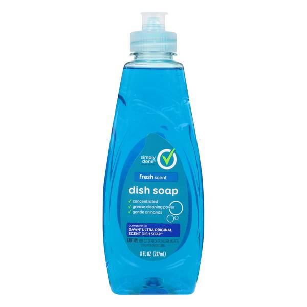 Simply Done Fresh Scent Liquid Dish Soap (8 fl oz)