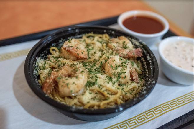 Jumbo Shrimp Scampi with Garlic Noodles