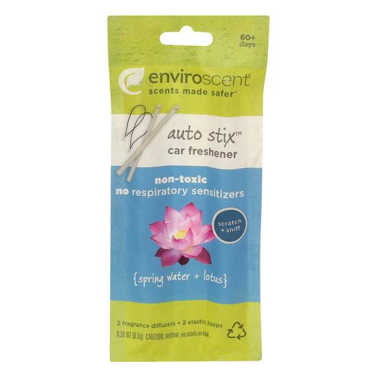 Enviroscent Auto Stix Spring Water + Lotus Car Freshener