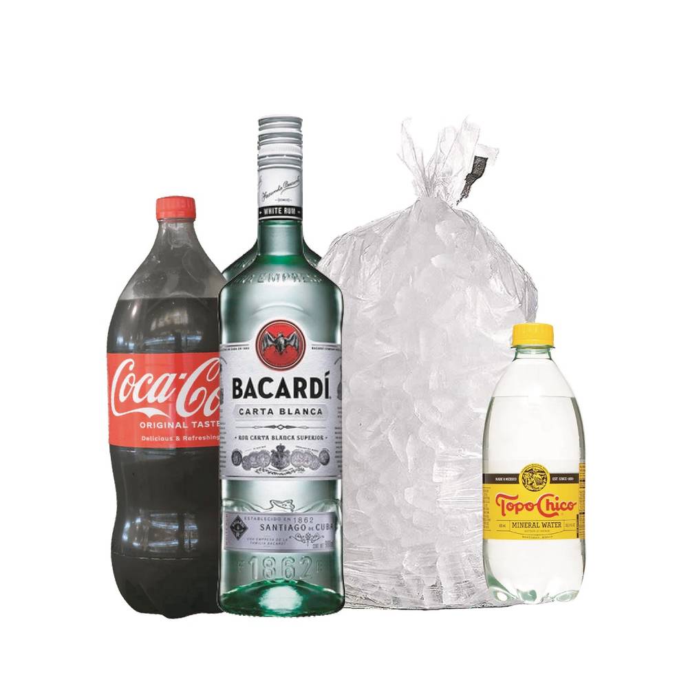 Combo Coca Cola Original 2 L - Bacardi 980 ml