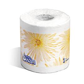White Swan - 1 Ply Toilet Paper, 1000 ct - 20 rolls (1X20|1 Unit per Case)