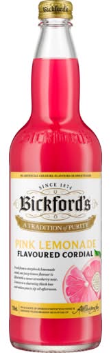 Bickford's Soft Drink, Pink Lemonade (750mL)
