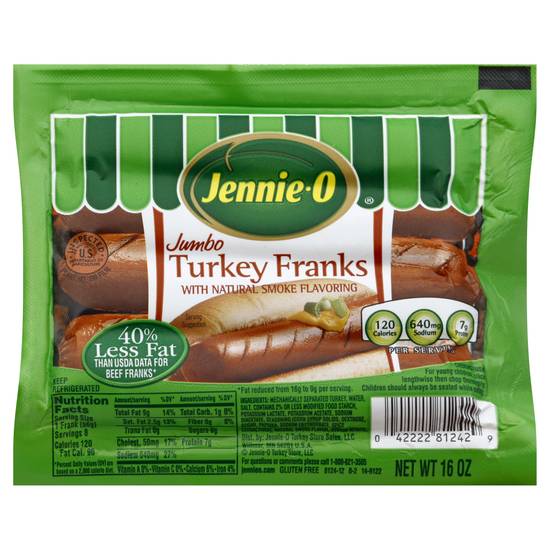 Jennie-O Jumbo With Natural Smoke Flavoring Turkey Frank