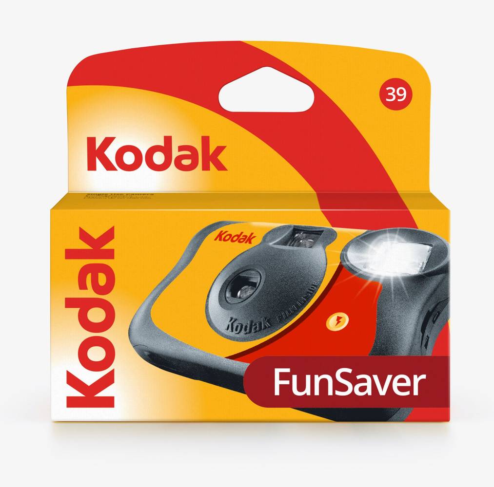 Kodak - Appareil photo jetable fun saver hd 27+12 poses, Flash : 3m - Films 35 mm