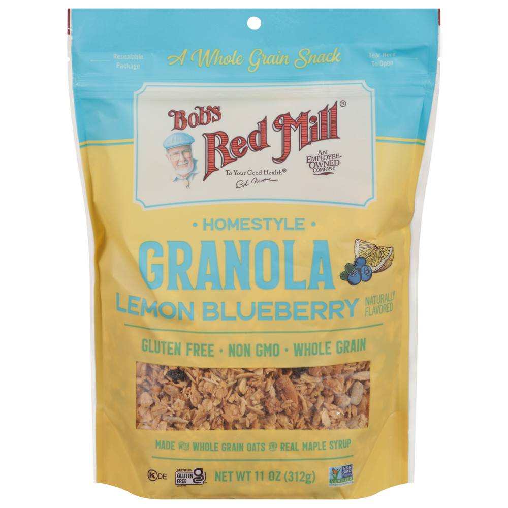 Bob's Red Mill Homestyle Gluten Free Granola, Lemon - Blueberry (11 oz)