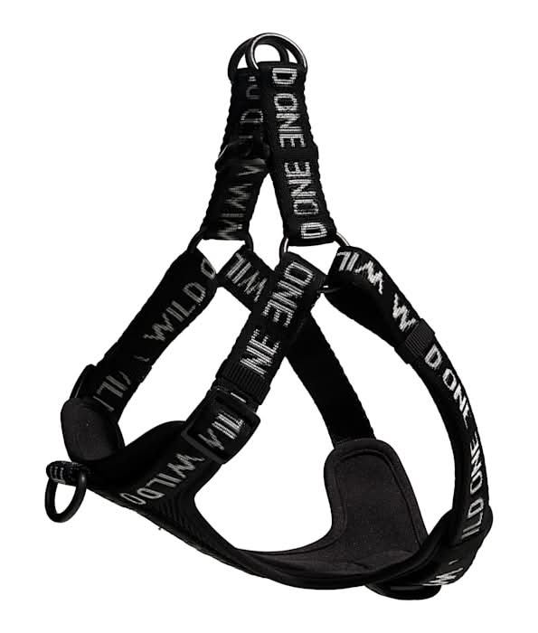 Wild One Black Step-In Dog Harness, Large/X-Large