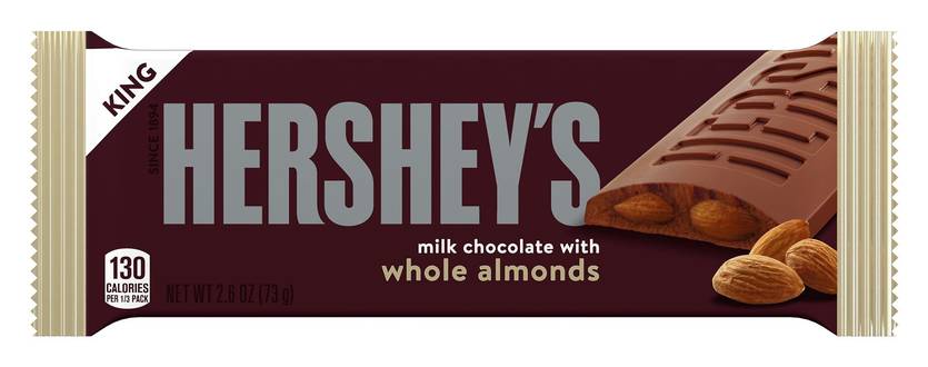 Hershey'S Milk Chocolate With Almonds King Size Candy