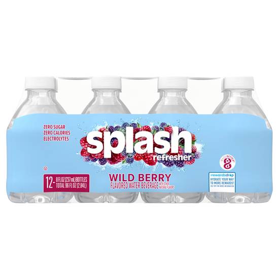 Splash Blast Wild Berry Infused Water (12 x 8 fl oz)