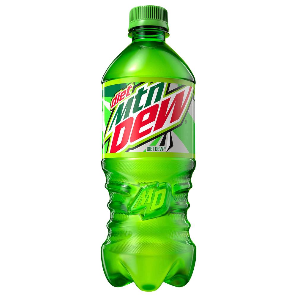 Mtn Dew Citrus Dew Soft Drink, 20 oz Bottle, Low Calorie, Intense Refreshment | 012000001345