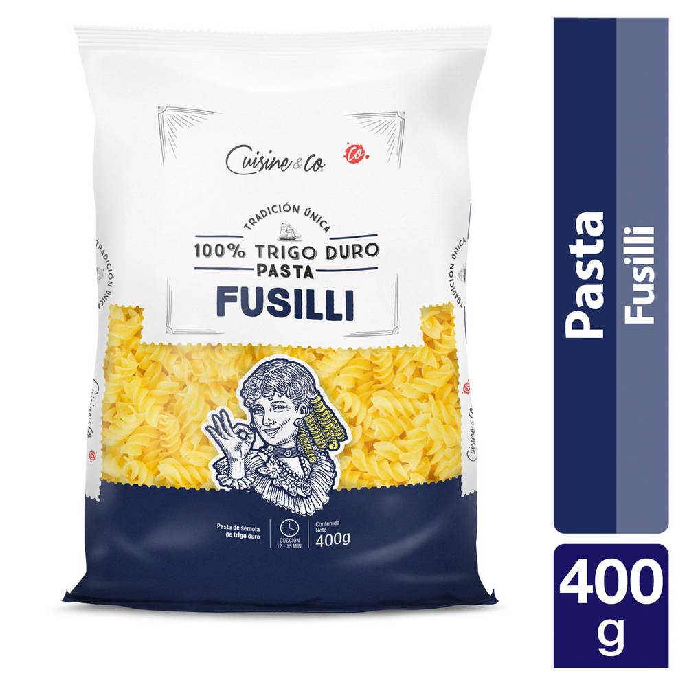 Cuisine & co fusilli espiral (bolsa 400 g)