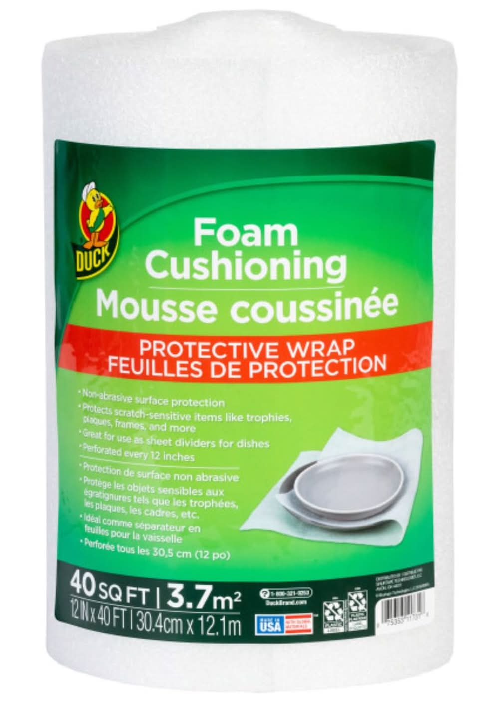 Duck 12 In. W X 40 Ft. L Foam Cushioning Roll