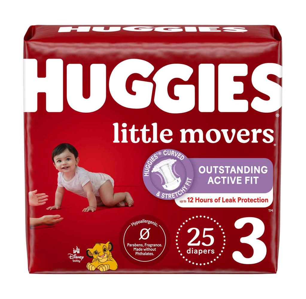 Huggies Little Movers Disney Baby Diapers, 3 (25 ct)