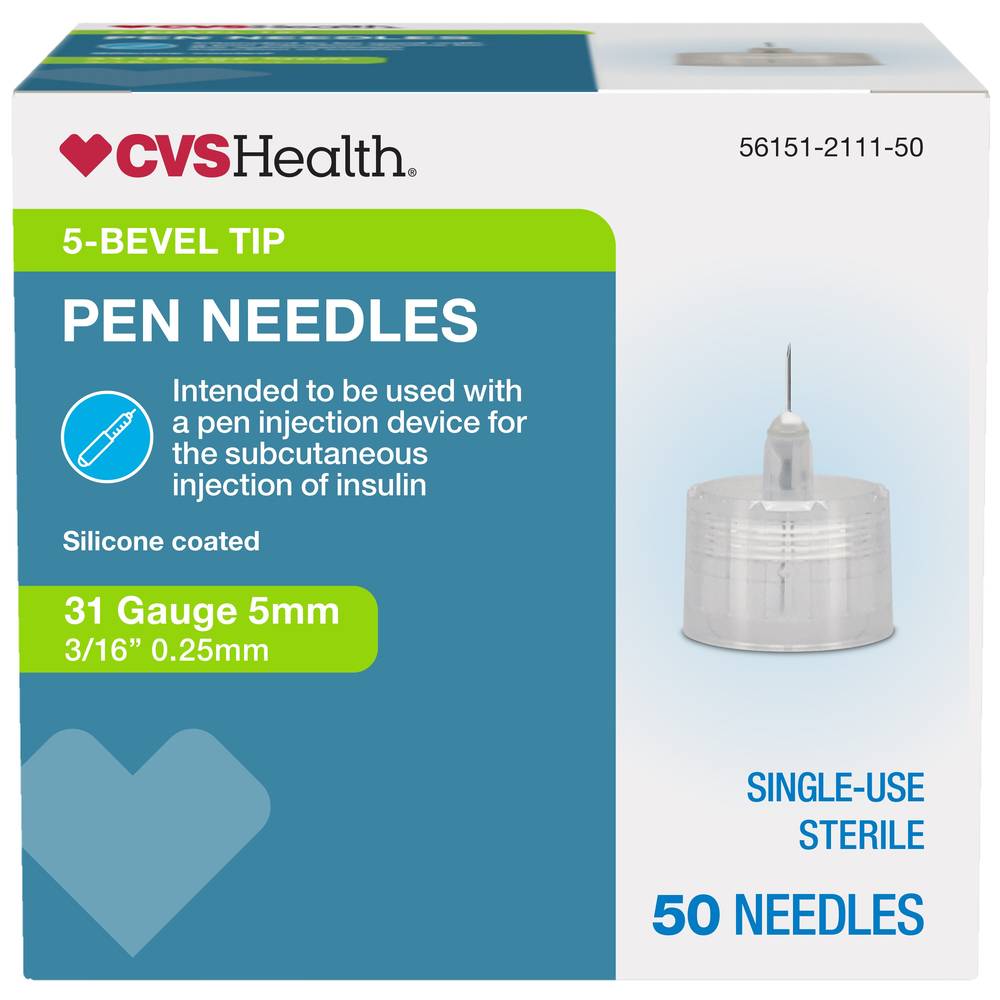 CVS Health Pen Needle, 31G 5mm