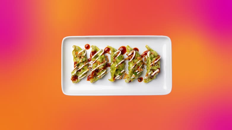 loaded vegetable korean gyoza