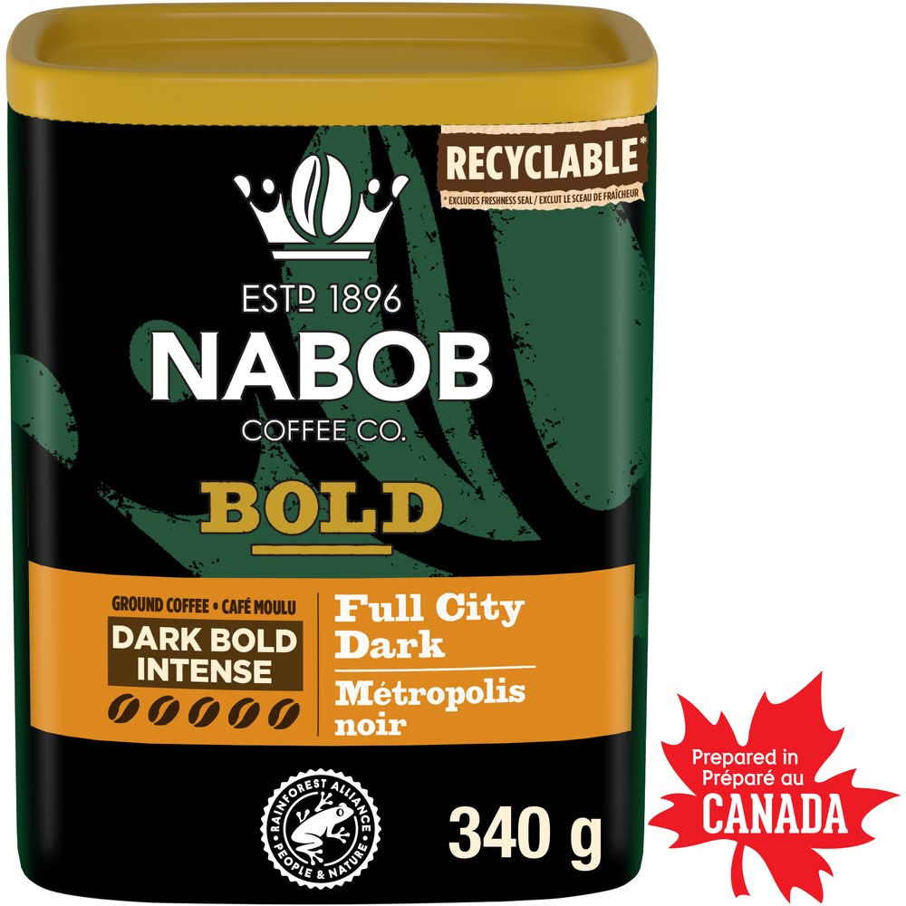 Nabob Full City Ground Coffee, Bold Full City Dark (340 g)