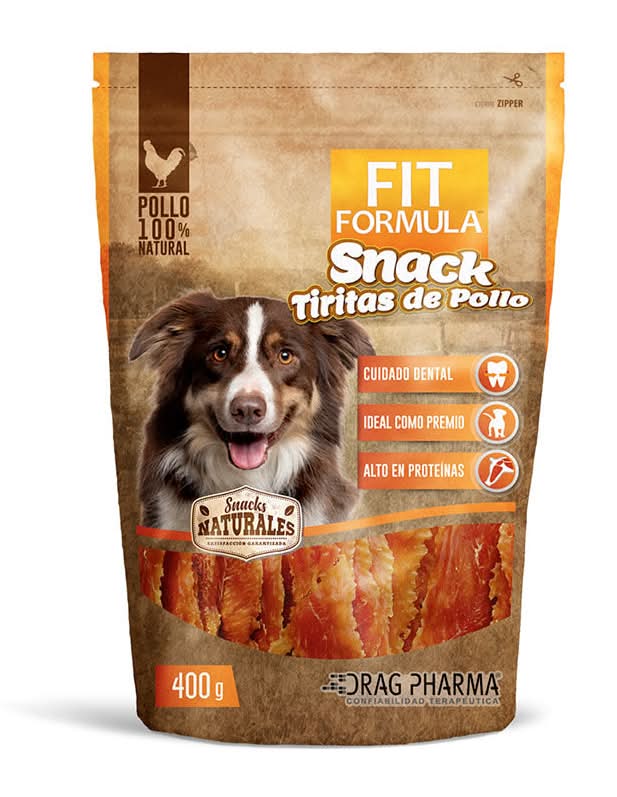 Fit Formula · Snack natural en tiritas para perros - Pollo (400 g)