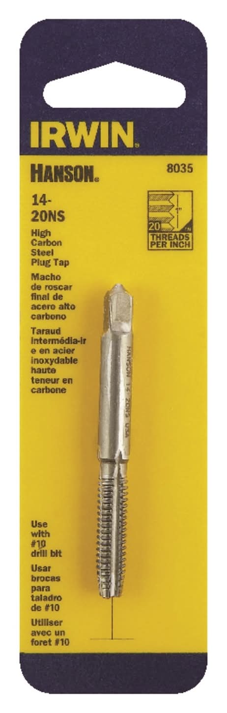 IRWIN Hanson High Carbon Steel Sae Plug Tap 14-20 1 Pc