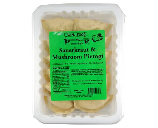 W.H. Food Home Style Sauerkraut & Mushroom Pierogi (14 oz)
