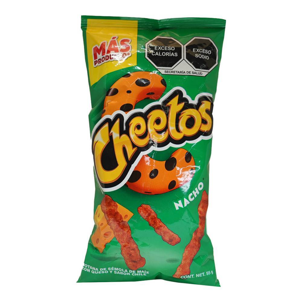 Cheetos frituras sabor queso nacho (bolsa 48 g)