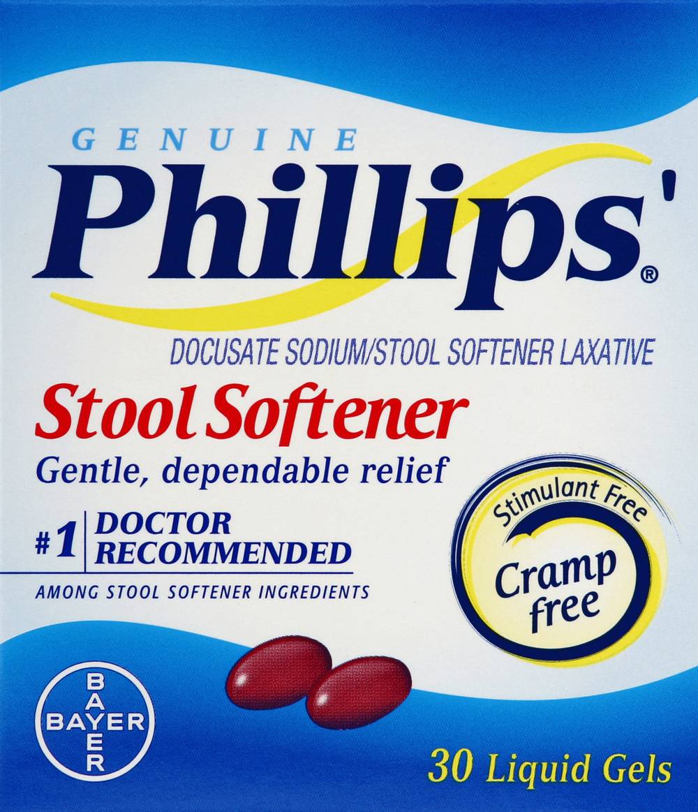 Phillips Genuine Stool Softener Relief Liquid Gels