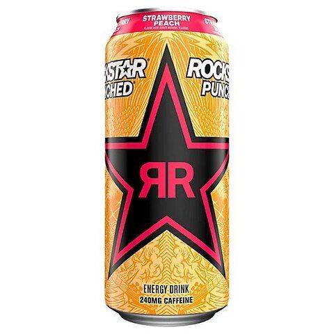 Rockstar Punched Strawberry Peach 16oz
