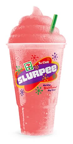 Large Slurpee Powerade Blood Orange Kick