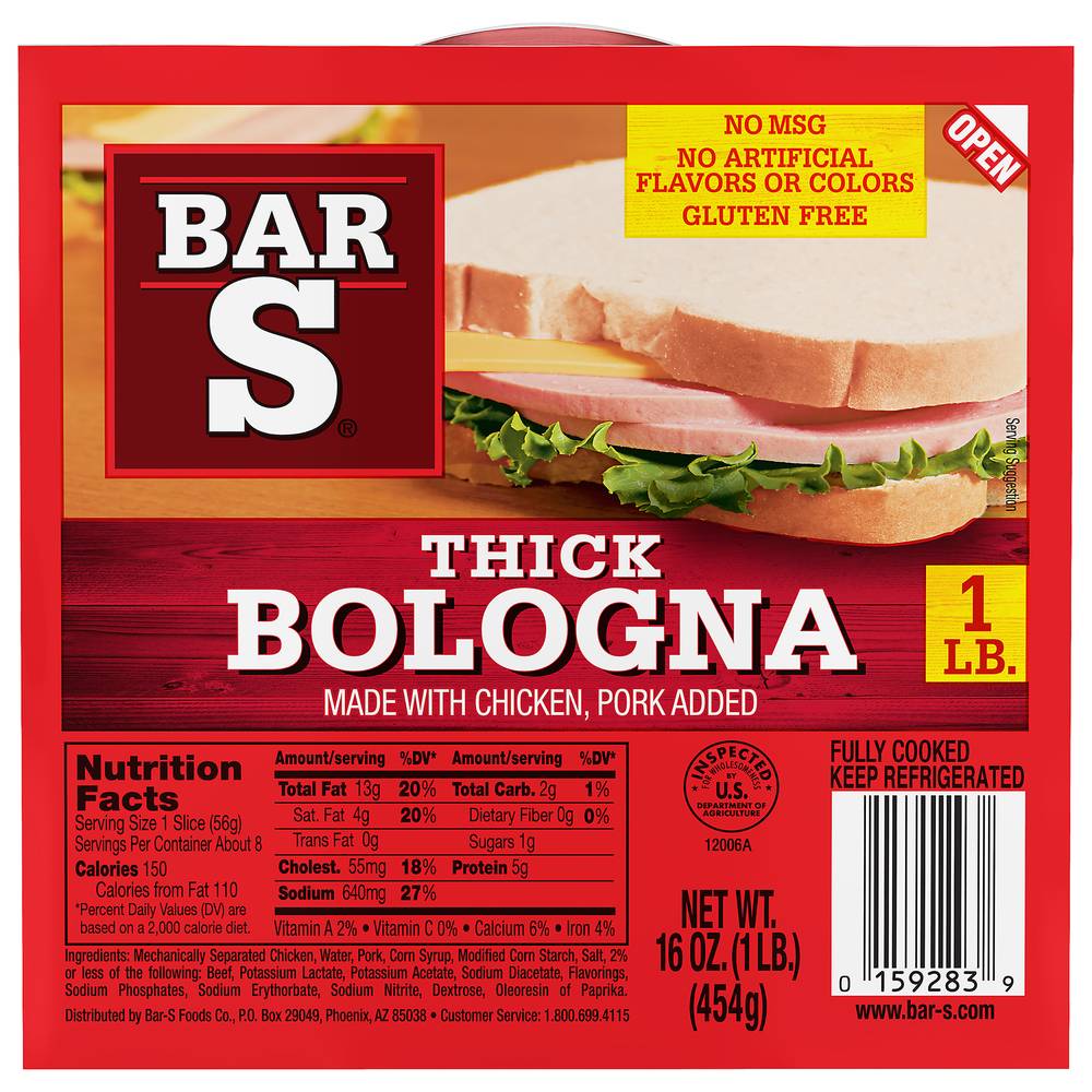 Bar-S Thick Bologna