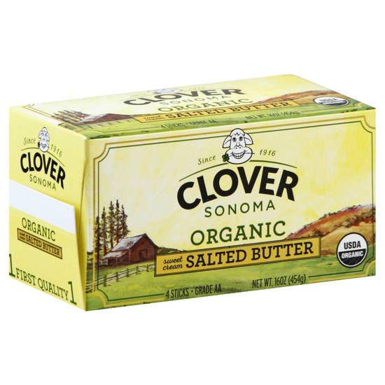Clover Organic Salted Butter Sticks (16 oz)