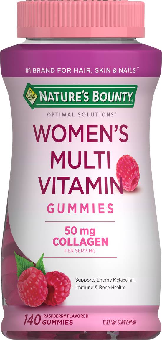 Nature's Bounty Optimal Solutions Women's Multivitamin Gummies (raspberry)