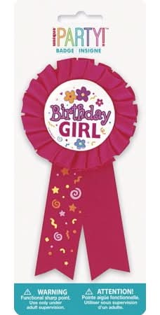 Unique Party Favors Bithday Girl Award Ribbon (30 g)