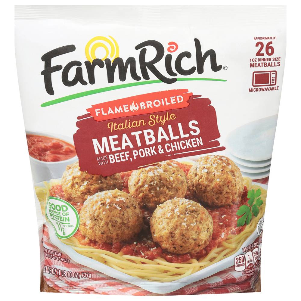 Farm Rich Italian Style Meatballs Beef & Pork