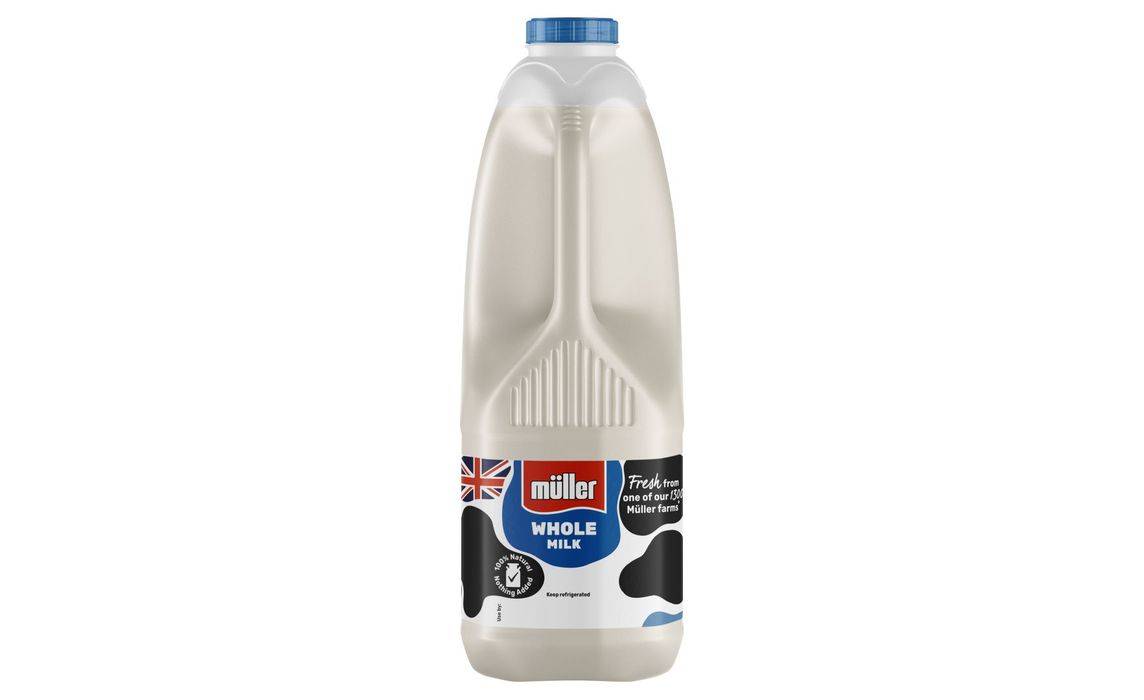 Muller Mullerlicious British Whole Milk 2 Litre / 3.5 Pints (544338)