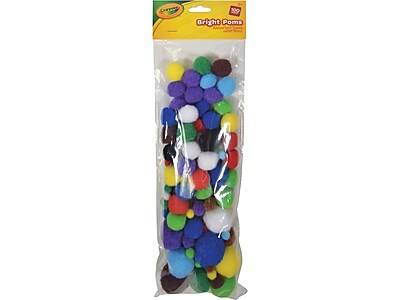 Crayola Poms, Assorted Bright Colors, 100/Pack (PAC8109-06CRA)