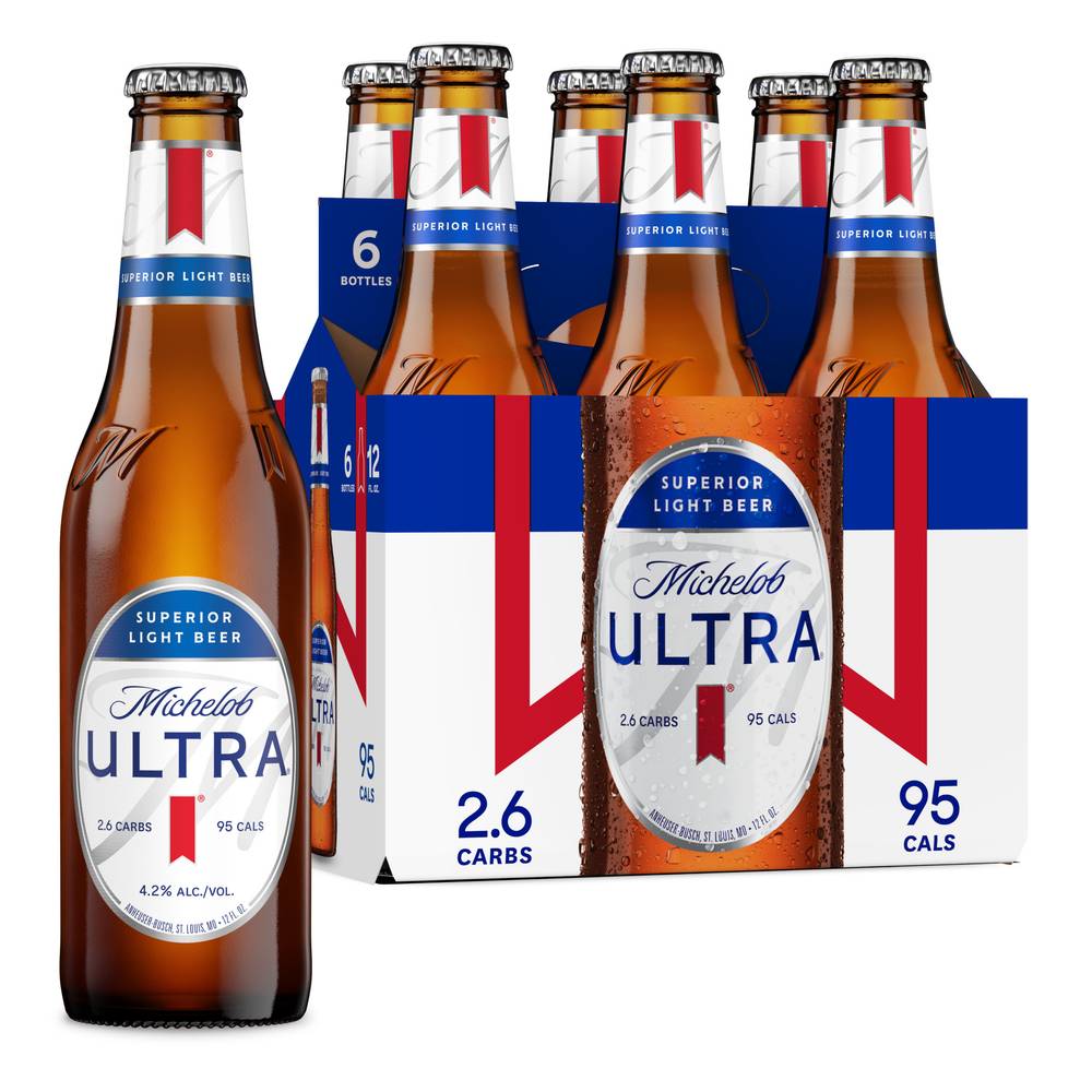 Michelob Ultra Superior Light Beer (6 x 12 fl oz)