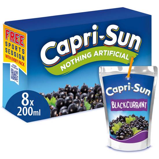 Capri-Sun Blackcurrant Juice Drink 8x200ml