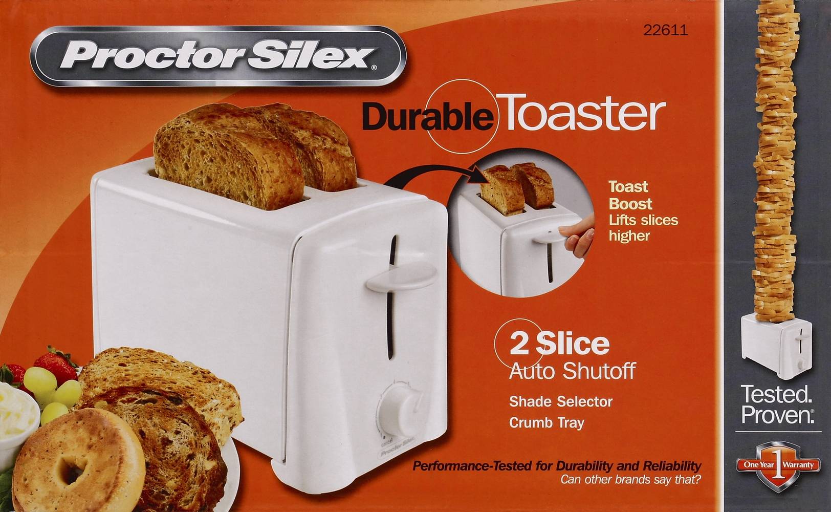 Proctor Silex Durable 2 Slice Toaster