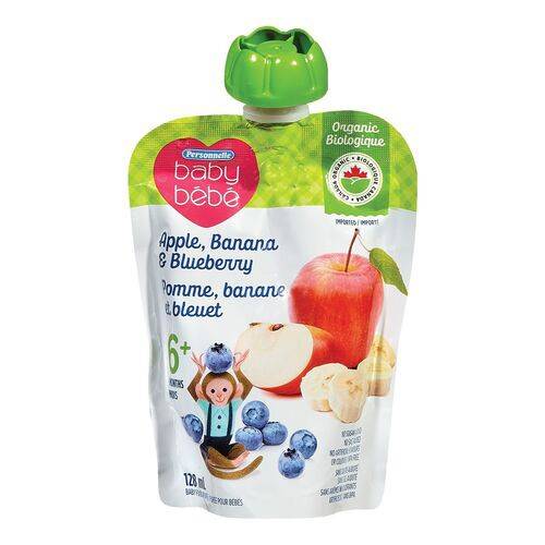 Personnelle Baby Purée Apple Banana Blueberry (128 ml)