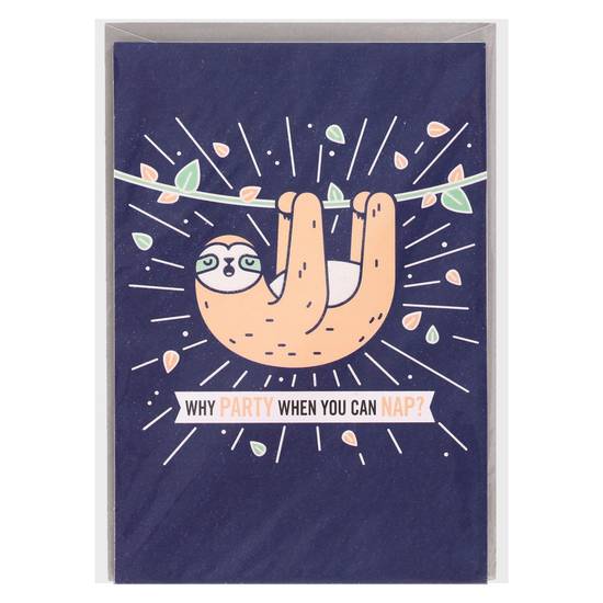 American Greetings Why Party When You Can Nap? Greeting Card