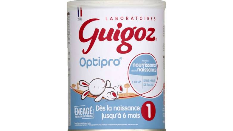 NESTLE Guigoz 1 optipro  lait infantile 1er âge dès la naissance 830g La boîte de 830g