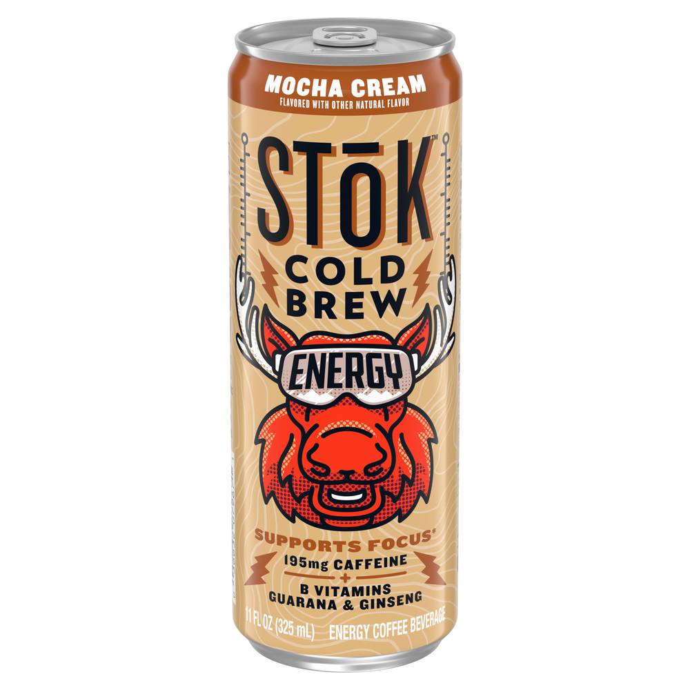 STōK Cold Brew Energy Coffee, Mocha Cream (11 fl oz)