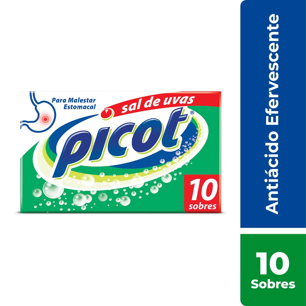 Picot · Sal de uvas antiácido efervescente (10 un)