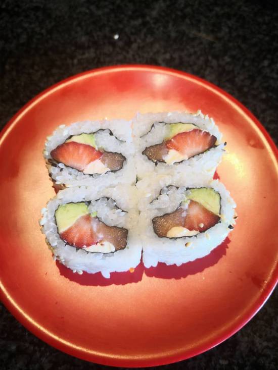 Salmon Stawberry California Rolls