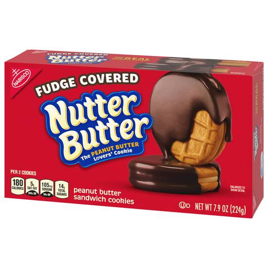 Nutter Butter Fudge Covered Peanut Butter Sandwich Cookies