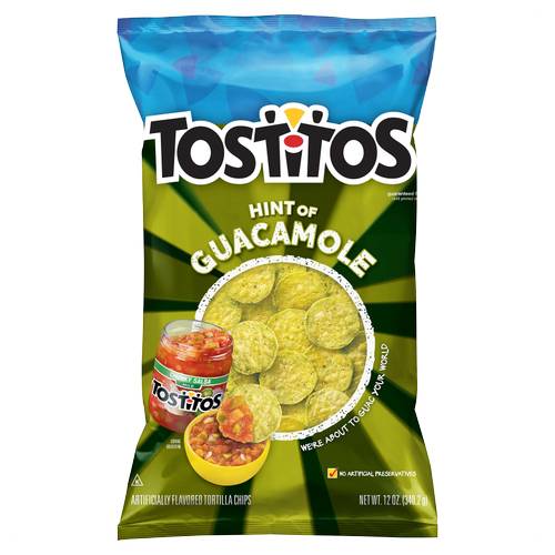 Tostitos Hint of Guacamole Bite Size Rounds Tortilla Chips 11oz