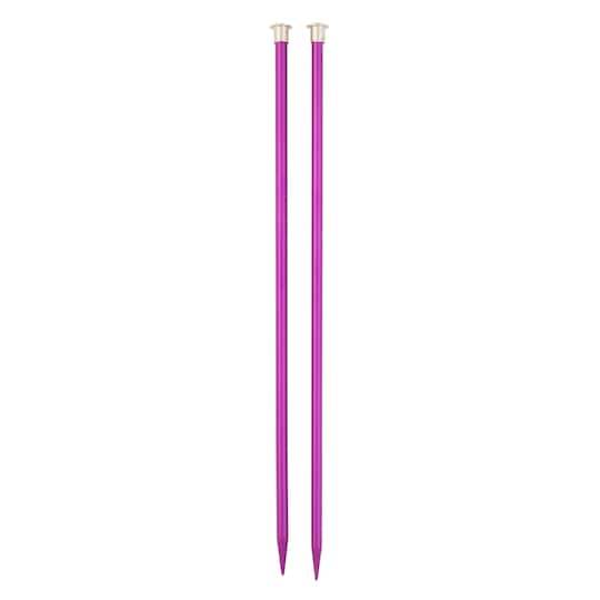 14" Anodized Aluminum Knitting Needles By Loops & Threads